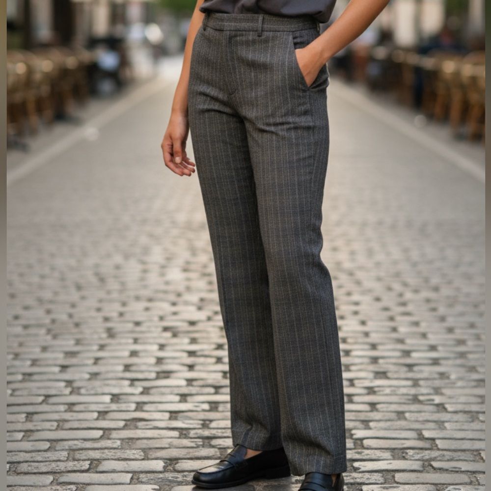 Zac & Rachel Plaid Brown & Pink Dress Pants(Size 8)